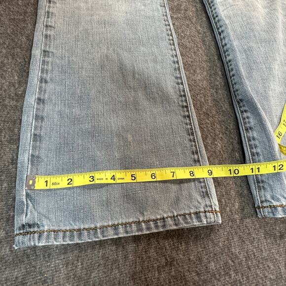 Express Jeans Mens 32x30* Light Wash Low Rise Classic Bootcut Kingston Western - Picture 8 of 13